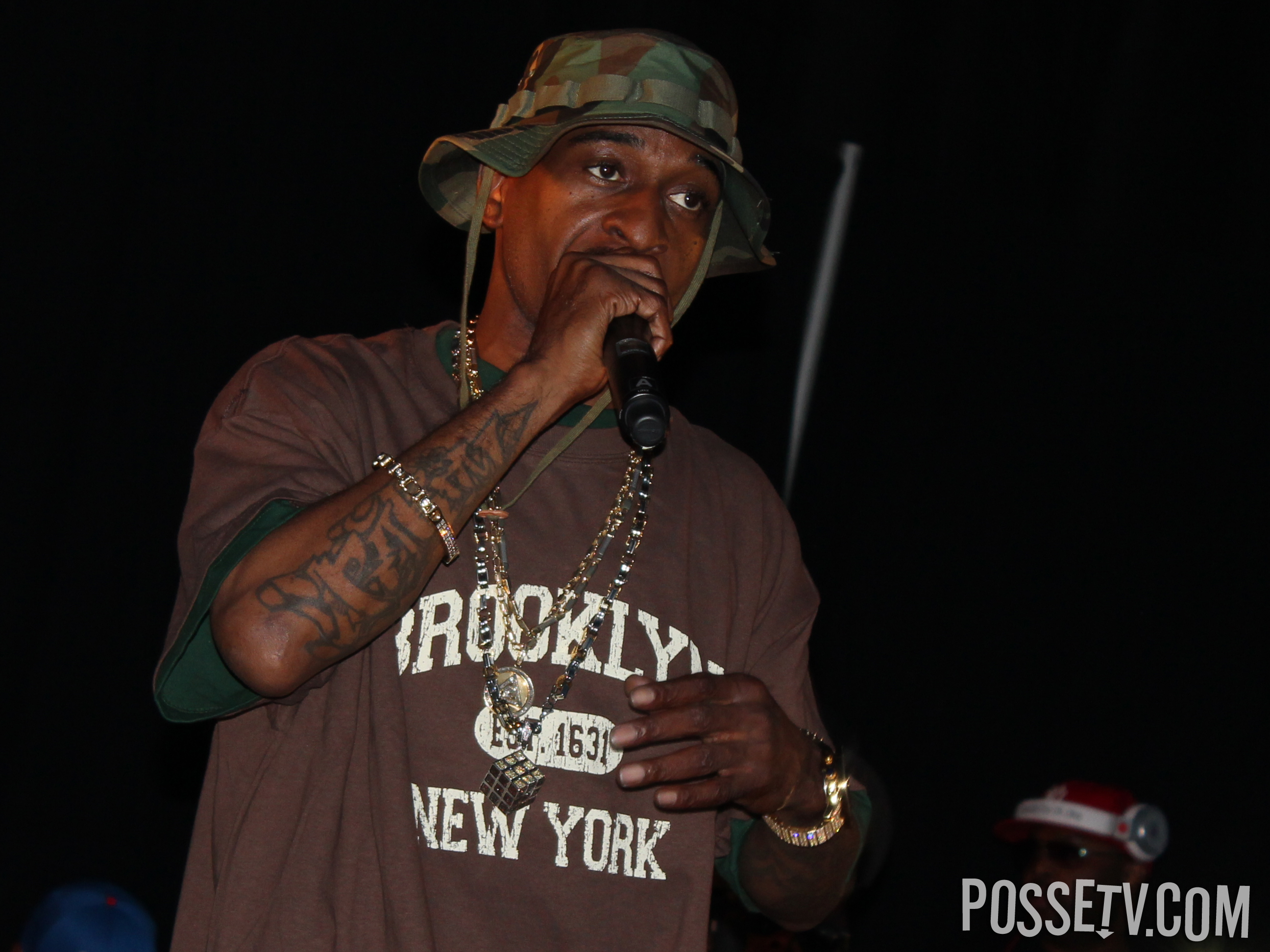 Rakim Ripping the Stage In Bk